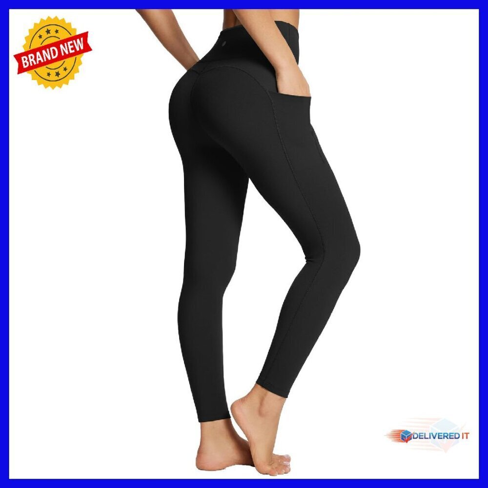 High Waisted Leggings with Pockets Tummy Control Workout Yoga Pants